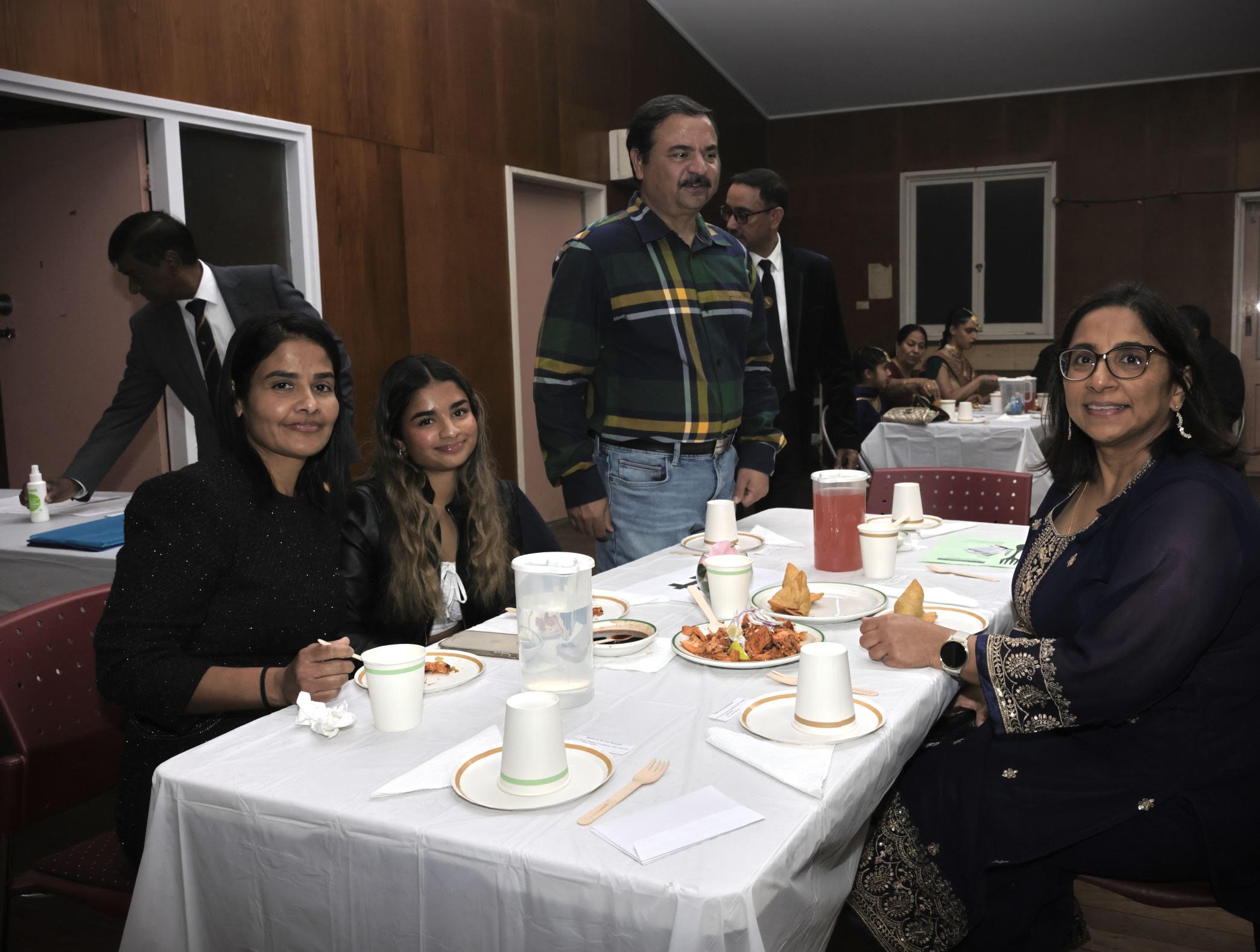 Guests at their table during the evening