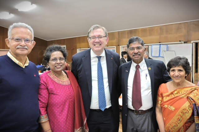 Supporters photographed with the guest speaker