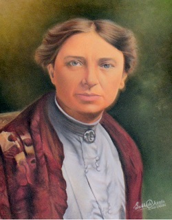 Portrait of Dr Edith Brown, founder of Christian Medical College Ludhiana